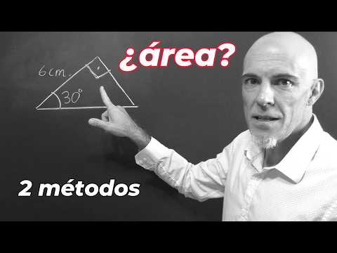 ¿SABES HALLAR EL ÁREA DEL TRIÁNGULO DADO ÁNGULO Y LADO? Dos Métodos.
