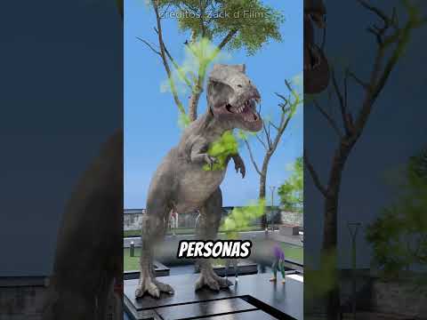 Quedó atrapado dentro de una estatua de dinosaurio y nadie lo notó 😨🦖