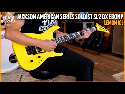 Jackson American Series Soloist SL2 DX - Ebony - Lemon Ice image 11