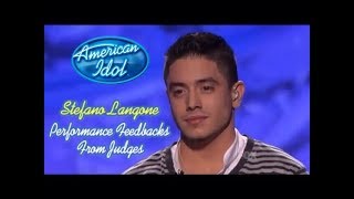 Stefano Langone - Performance Feedbacks From Judges (American Idol Season 10) *HD*