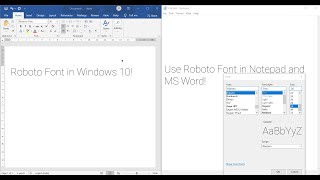 How to download and use the Roboto font family!