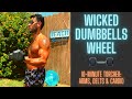 💪 WICKED DUMBBELLS WHEEL | 10-Minute Arms, Shoulders & Cardio Workout BJ Gaddour Home Gym Fitness