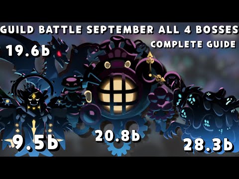 Cookie Run Kingdom - ALL 4 GUILD BOSSES TEAM GUIDE (INCLUDING NEW MACHINE GOD) SEPTEMBER 2025