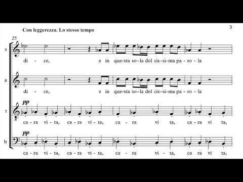 Pawel Strzelecki:1.T’amo mia vita [3 Madrigals for the Lyrics by G.B.Guarini for Mixed Choir(2020)].