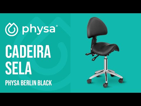 vídeo - Cadeira sela - 550 - 690 mm - 150 kg - Preto