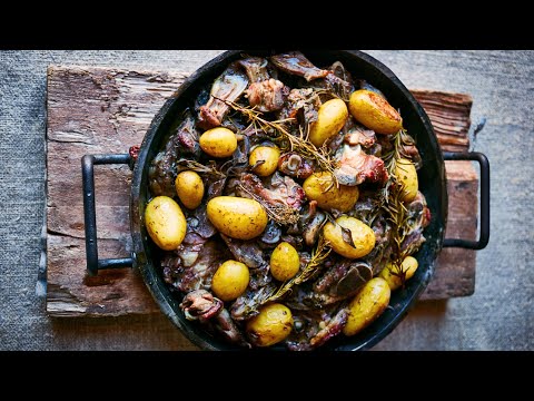 Italian One Pot Roasted Lamb Shoulder & Potatoes