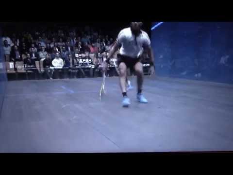 Joey Barrington almost crying on SquashTV! (Funny Video)