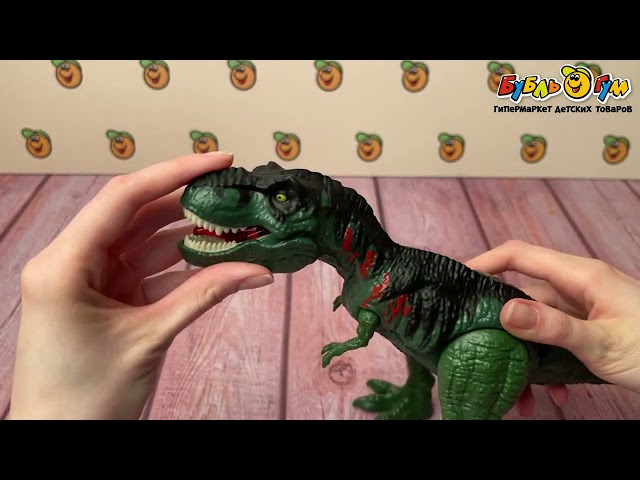 Фигурка Lanson toys Тиранозавр со светом и звуком 14см - видео