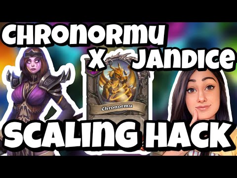 CHRONORMU JANDICE SWAP & SCALE! || HEARTHSTONE BATTLEGROUNDS