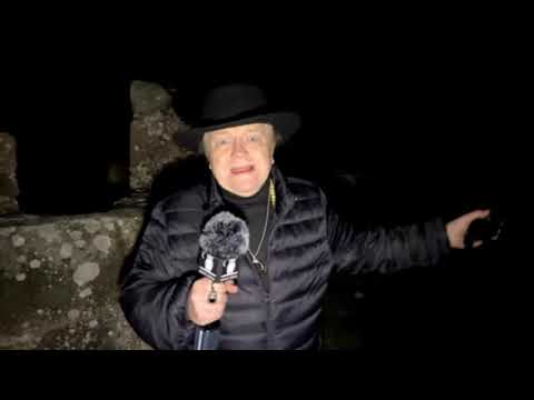 Live Ghost Hunt in Alnwick, Northumberland. A Haunted Castle Ruin.
