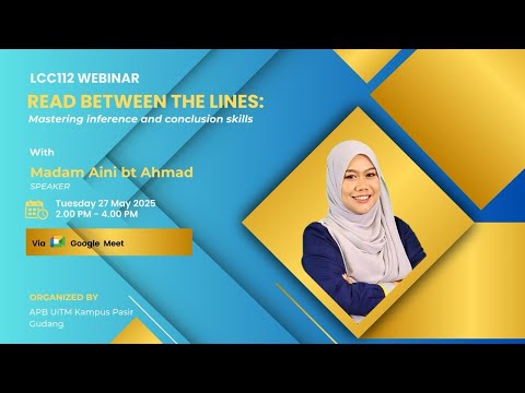 LCC122 WEBINAR   READ BETWEEN THE LINES