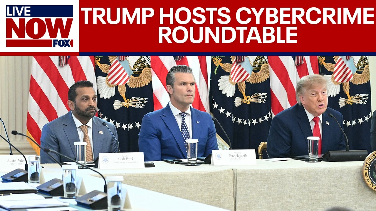 WATCH: President Trump hosts cybercrime roundtable