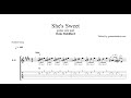 Duke Robillard - She's Sweet solo TAB - blues guitar solo tab (PDF + Guitar Pro)