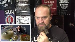 ABORTED @CADAVEROUS BANQUET- KEN BEDENE LIVE IN BRUTAL ASSAULT 2016 (DRUM CAM)-- REACTION!!!!