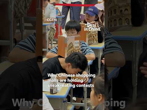 Why Chinese shopping malls are holding sneak-eating contests