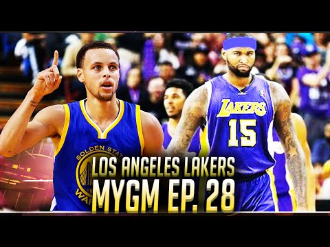 NBA2K16 Lakers MyGM Ep. 28 - The Playoffs Begin! Games 1 & 2 VS Golden State Warriors!