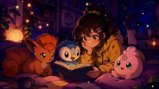 Vulpix, Piplup & Igglybuff Night Lofi 🌙 Cozy Pokémon Ambience for Sleep, Study & Relax