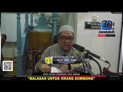 TAZKIRAH : Penjara Neraka Untuk Orang Takabbur - Ustaz Shamsuri Haji Ahmad