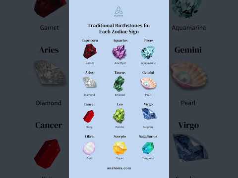 Ever wonder what your zodiac sign's traditional birthstone is? 💫⁠ ⁠