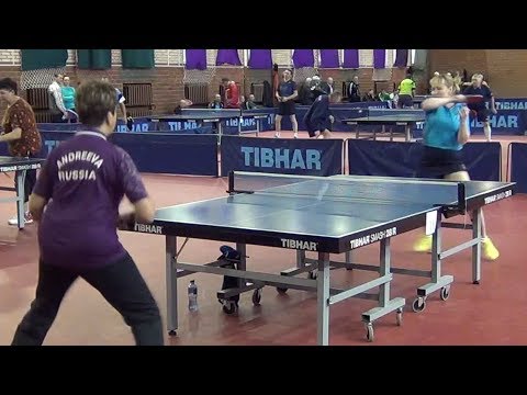 Elena CHUNIKHINA vs Larisa ANDREEVA Raubichi, Belarus Open Championship Table Tennis