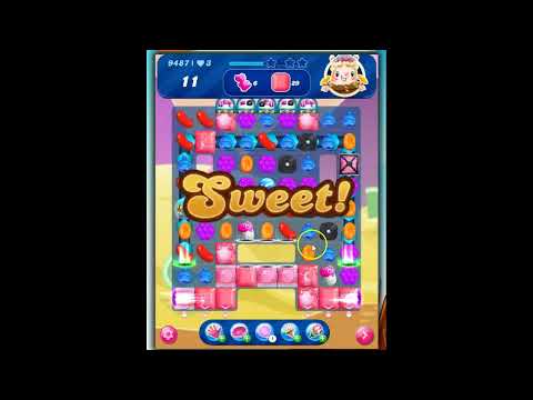 Candy Crush Saga Level 9487 3 Boosters