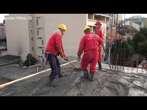 KM39 21.oktobar 2020. video br.3 izlivanje ploče 4.sprata
