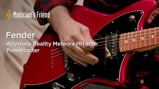 Video thumbnail for Fender Alternate Reality Electric Guitars - Meteora HH and Powercaster by Musician's Friend