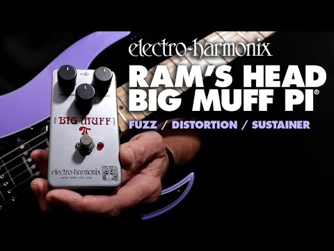 Electro-Harmonix Ram's Head Big Muff Pi Fuzz / Distortion / Sustainer Pedal (Demo by Bill Ruppert)