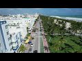 Ocean Drive Miami Beach Drone Flyover