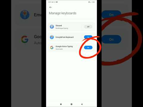 Realme/Redmi/Mi/Xiaomi Android Phone Me Google Voice Typing Kaise Enable Kare #keyboard #shorts