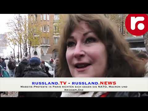 Massive Proteste in Paris richten sich gegen die NATO, Macron und Kriegspläne