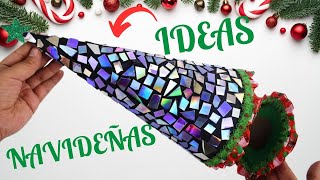 7 DIY CHRISTMAS ID WITH OLD CDS 🎅IDEAS FOR CHRISTMAS WITH RECYCLING 2023 🎄 BEST OUT OF WASTE ⛄