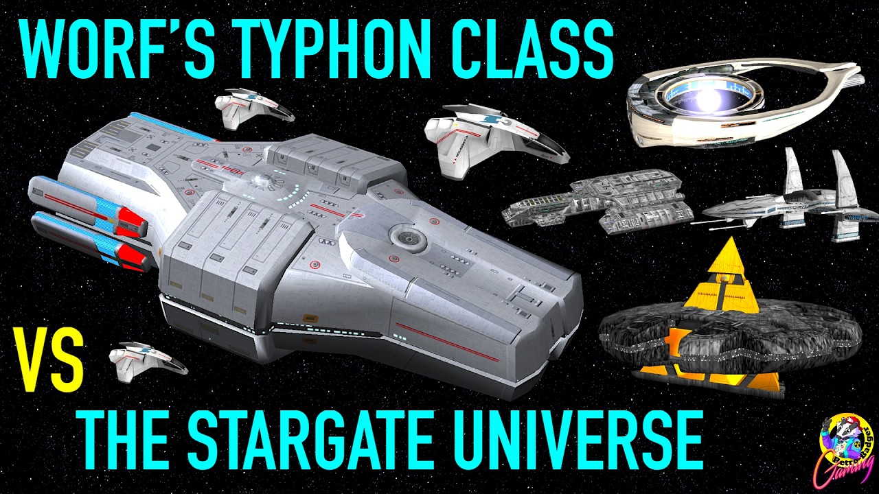 Worf's Secret Carrier Takes On Stargate - Star Trek Starship Battles
