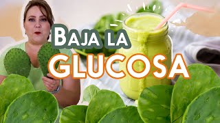 Licuado de Nopal para glucosa Alta