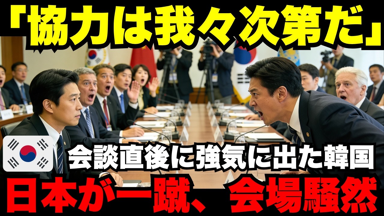 【海外の反応】「協力するかは我々が決める」会談直後に揺さぶりをかけた韓国日本の淡泊すぎる対応で空気が一変…