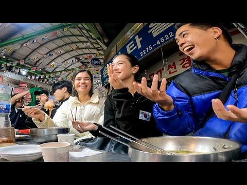 $5 Noodle Soup From Netflix Seoul! (Street Food Heaven in Gwangjang Market) 🇰🇷