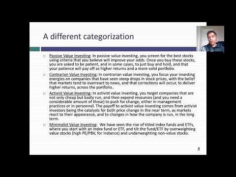 Value Investing - Aswath Damodaran