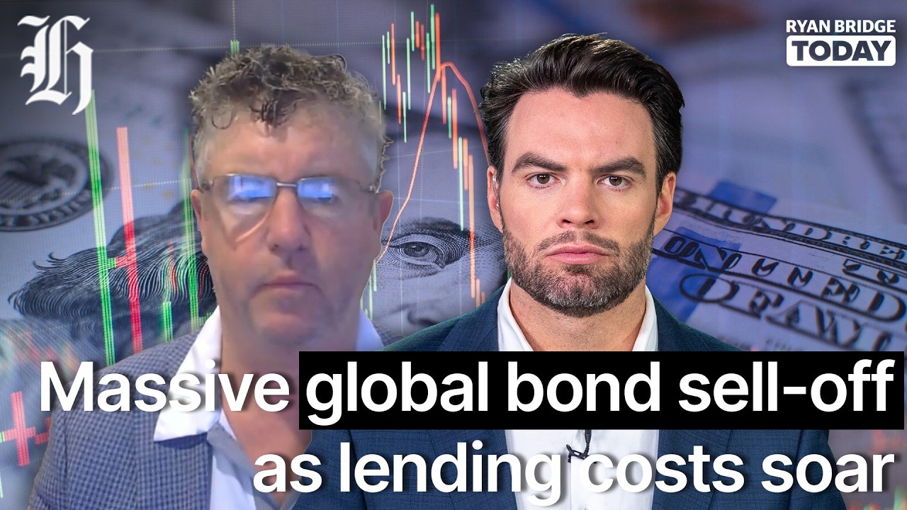 Massive global bond sell-off as lending costs soar | Ryan Bridge TODAY