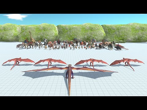 DRAGON WITH WYVERN VS FACTION - Animal Revolt battle Simulator