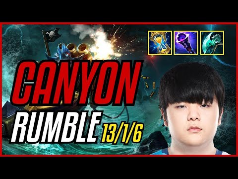 CANYON - RUMBLE vs GRAVES JUNGLE - EUW CHALLENGER - PATCH 11.9