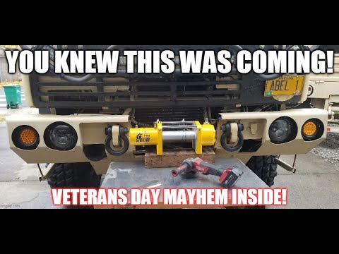 Abel LMTV build part 143 (Sherpa Stallion 25k winch install Day 1)