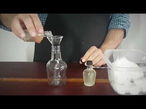 Perfume floral con aceites esenciales