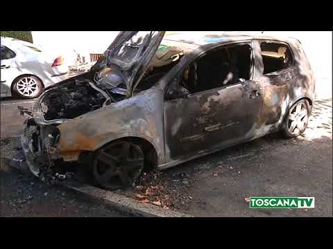 2017-08-14 FIRENZE - AUTO IN FIAMME IN VIA BOITO