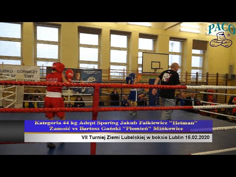 VII Turniej Ziemi Lubelskiej w boksie  Kategoria 44 kg Adept Sparing Jakub Falkiewicz Hetman Zamość