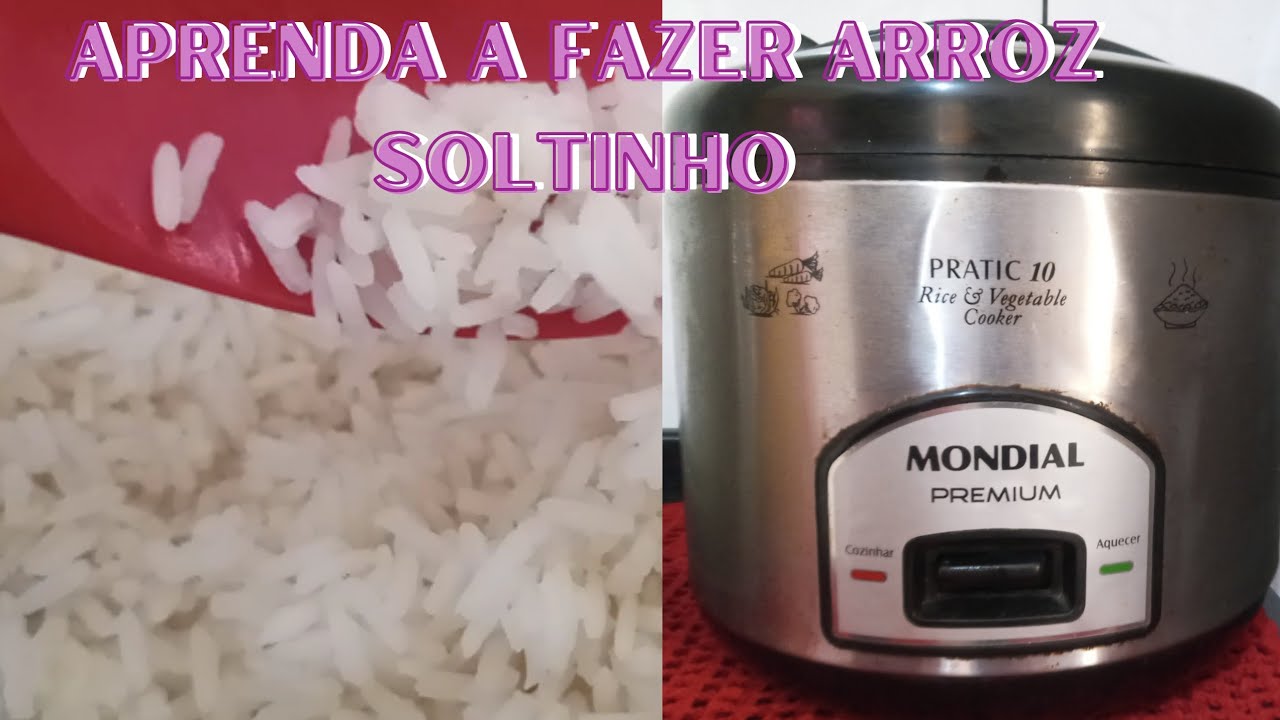 Como fazer arroz na panela elétrica da mondial