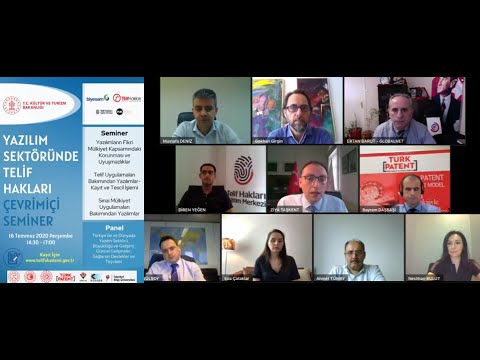Yazılım Sektörü Telif Hakları Çevrimiçi Semineri 2020