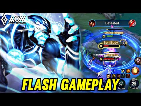 AOV : FLASH GAMEPLAY | HARD GAME - ARENA OF VALOR LIÊNQUÂNMOBILE ROV