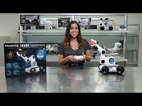 Sharper Image Full Function Wireless Control Robotic Arm Toy with Built-in LED Spotlight Jumbo Claw