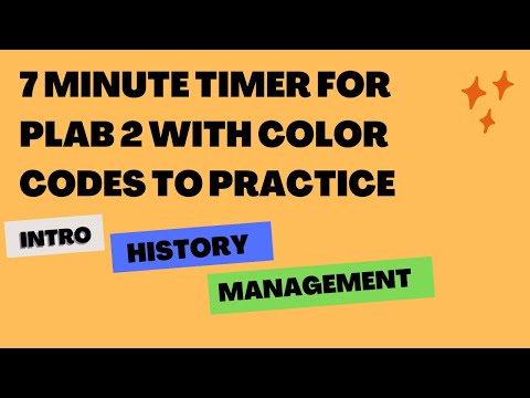 GMC 7-minute timer/Bell for Plab 2: color codes for practice #Plab2 #7minutetimer #img