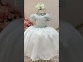 Vestido Infantil Verde Claro Busto Nervura Strass Daminhas